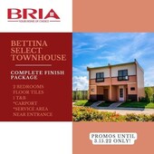 Preselling 2-bedroom Bettina Townhouse For Sale in Iriga Camarines Sur