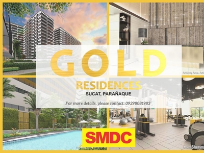 Condo For Sale in SMDC Gold Residences in Paranaque, across NAIA