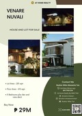 Venare Nuvali House and Lot for Sale