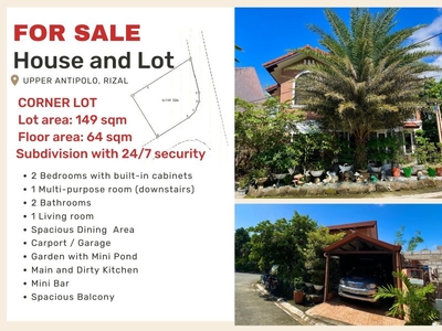 antipolo house and lot (corner lot) for sale