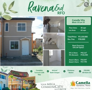 For Sale 2-Storey House in Camella Vita, General Trias, Cavite