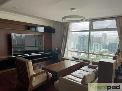 Spacious Furnished 3 Bedroom Unit in One Roxas Triangle for Rent