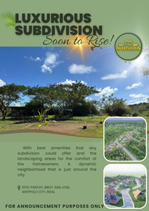 Lot For Sale In San Jose, Antipolo