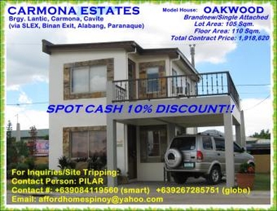 OAKWOOD HOUSE & LOT 4BDRMS For Sale Philippines