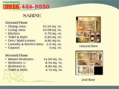 SABINE 110sqm house-avail PROMO For Sale Philippines