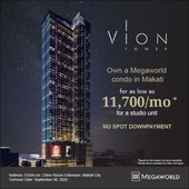 Vion Tower Pre Selling Prime Condo in Makati by Megaworld
