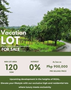 Lot For Sale In Maybancal, Morong