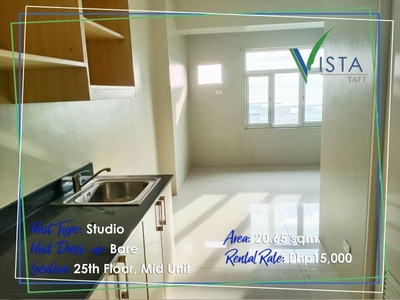 Condo for Rent in Vista Taft Studio Bare 25th Floor