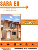AFFORDABLE HOUSE AND LOT FOR SALE IN GENSAN SARA EU 2BR