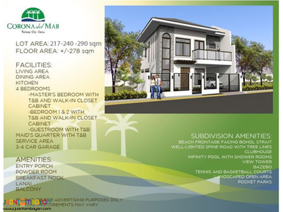 Single Detached House and Lot in Corona del Mar Talisay Cebu