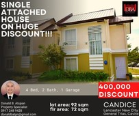 400K OFF for A 2-Storey Single-Attached Home In Cavite!