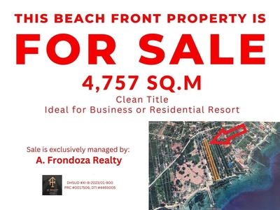 Island of garden Samal, Samal Davao del Norte - Beach Front Property For Sale