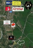 Prime 1.6 hectares Commercial Corner Lot For Sale along Maharlika Hiway / Pan Philippine Hiway in Sta. Rosa, Nueva Ecija