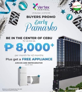 Promo! Vertex Central Cebu Studio 22 sqm