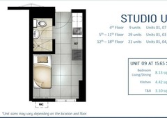 Southkey Place Studio Unit for Rent