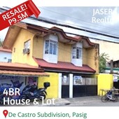 For Sale 4BR 2BR House and Lot in De Castro, Pasig P8.6M