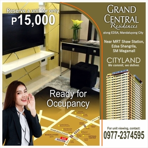 for sale - studio - grand central residences