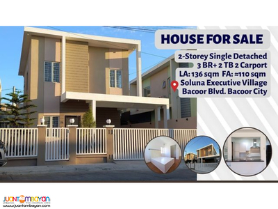 For Sale Single Detached House in Soluna Bacoor