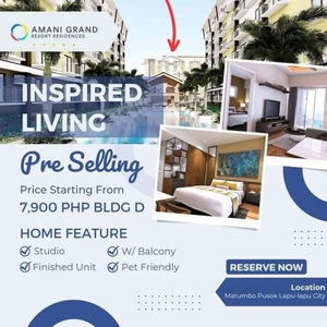 Preselling 1 Bedroom Condo for sale at Lapu-Lapu, Cebu