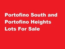 Lots for sale Portofino South and Portofino Heights