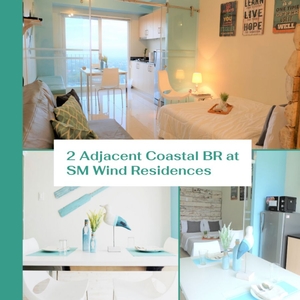 2 Adjacent Coastal Bedroom at SM Wind Residences Tagaytay