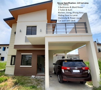 Two-Storey House for Rent : 3BD + 3TB + maid's room w/ Attic in Calamba, Laguna