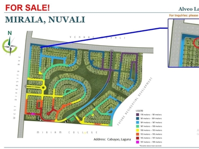 For Sale! Residential Lot in Mirala Nuvali, Canlubang, Calamba, Laguna
