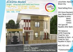 Atasha Model by iHomePH Realty @ Palma Real Residential Estates
