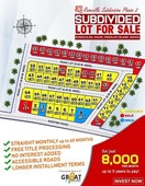VERY AFFORDABLE SUBDIVIDED LOT FOR INSTALLMENT!!