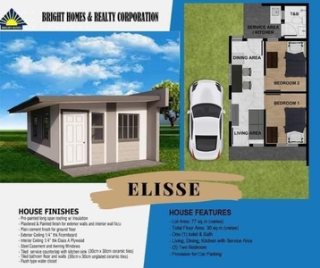 Elisse Bungalow House for sale at Caypombo, Santa Maria, Bulacan