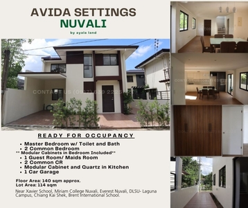 Avida Settings Nuvali House For Sale in Near Xavier School, Calamba, Laguna