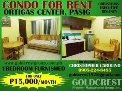 1 Bedroom Condo for Rent Ortigas Center Pasig - Pasig - free classifieds in Philippines