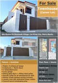 Townhouse 2-Car Garage, 3BR, 3T&B / Moonwalk, Las Pinas