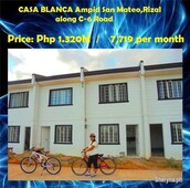 Affordable houses and lot for sale San Mateo, Rizal Marikina City