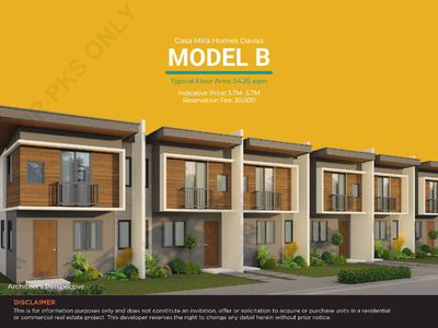 Townhouse For Sale In Magtuod, Davao