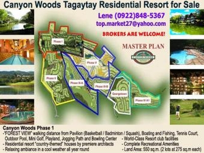 Canyon Woods Residential Resort For Sale Philippines