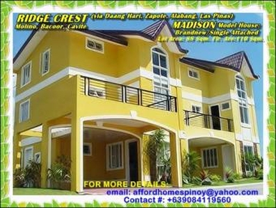 HOUSE & LOT SALE NR SM MOLINO For Sale Philippines
