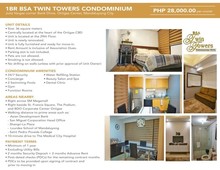 1 BR fully furnished Condominium unit for sale