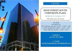 165sqm Office Space at High Street South BGC