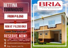 Pre-selling 2-bedroom Townhouse For Sale in Lipa Batangas