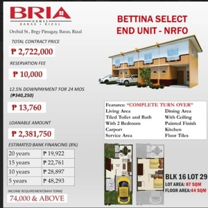 For sale Single Attached Complete House Turnover @ San Roque, Antipolo