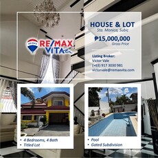Santo Tomas, Subic, House For Sale
