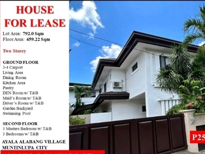 Villa For Rent In Ayala Alabang, Muntinlupa