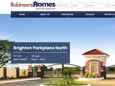 Corner Lot for sale in Robinson's Brighton Parkplace Northern