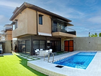 Modern Type Beachfront House and Lot with Pool For Sale in San Juan, Batangas