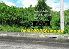 146 sqm LOT FOR SALE SUMMERHILLS SUBDIVISION Compostela Cebu
