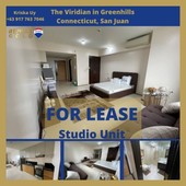 The Viridian in Greenhills Fully Furnished Studio Unit Condo