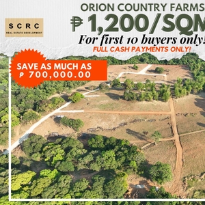 1,000 sqm Lot For Sale in Orion Country Farms, Bilolom, Orion, Bataan