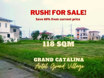 118 Sqm Residential Lot for Sale in Antel Grand Village, General Trias, Cavite