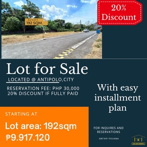 192sqmLot for sale located @ antipolo city